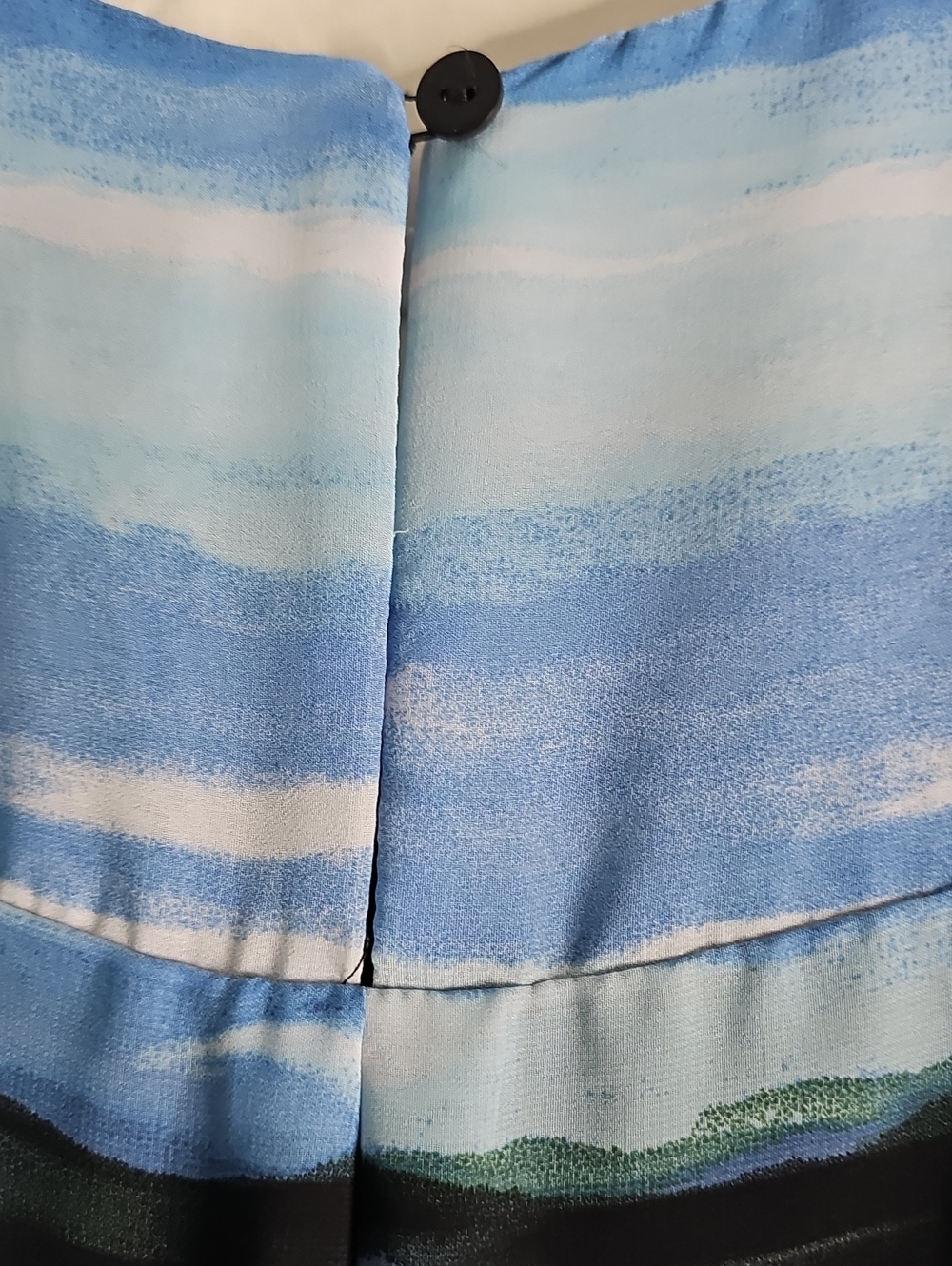 Peck & Peck Blue and Black Sheer Striped Tank - Picture 5 of 8